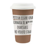 TAZZA MUG CERAMICA COPERCHIO GIORNATA  ml 260 SOOR 1150035 TAZZE CERAMICA               C SOOR