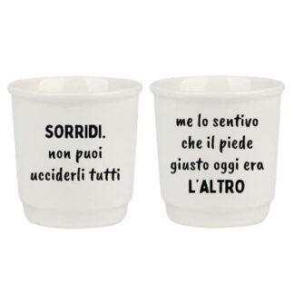 TAZZA CAFFE CERAMICA SORRIDI       ml 90 Pz 2 SOOR 1160002 TAZZE CERAMICA               C SOOR