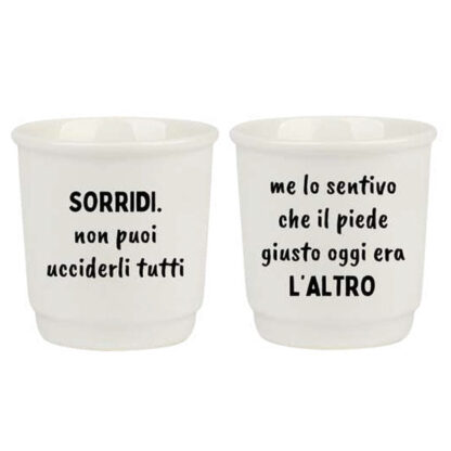 TAZZA CAFFE CERAMICA SORRIDI       ml 90 Pz 2 SOOR 1160002 TAZZE CERAMICA               C SOOR