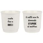 TAZZA CAFFE CERAMICA DIECI         ml 90 Pz 2 SOOR 1160003 TAZZE CERAMICA               C SOOR
