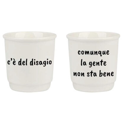 TAZZA CAFFE CERAMICA DISAGIO       ml 90 Pz 2 SOOR 1160006 TAZZE CERAMICA               C SOOR