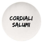 PIATTO CERAMICA PIANO CORDIALI SALUMI cm 26,5 SOOR 3330002 PIATTI PORCELLANA            C SOOR