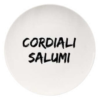 PIATTO CERAMICA PIANO CORDIALI SALUMI cm 26,5 SOOR 3330002 PIATTI PORCELLANA            C SOOR