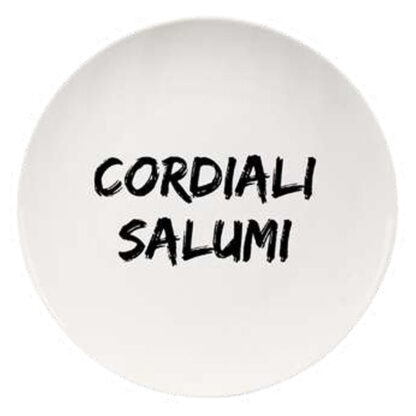 PIATTO CERAMICA PIANO CORDIALI SALUMI cm 26,5 SOOR 3330002 PIATTI PORCELLANA            C SOOR