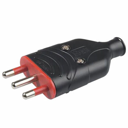 SPINA DIRITTA 16A+T NERA             ELA PLUG ROSI RS78007 SPINE E ADATTATORI EL        F ROSI