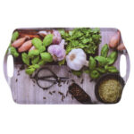 VASSOIO MELAMINA MANIGLIE VERDURE cm 38x23 KOOPMAN 170459020 VASSOI MELAMINA              C KOOPMAN