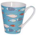 TAZZA MUG PORCELLANA PESCI          cc 300 MERCURY 12817 TAZZE CERAMICA               C MERCURY