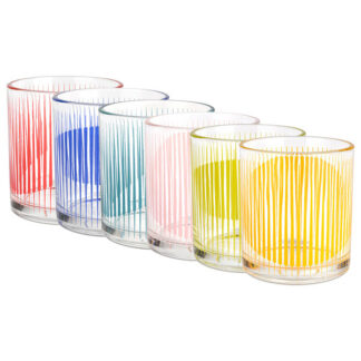 BICCHIERE ACQUA GROOVY         cc 250 Pz 6 DECOVER 04637162R BICCHIERI VETRO DECOVER      C DECOVER