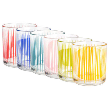 BICCHIERE ACQUA GROOVY         cc 250 Pz 6 DECOVER 04637162R BICCHIERI VETRO DECOVER      C DECOVER