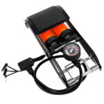 POMPA PEDALE ACCIAIO DOPPIA             ALTE 12379  POMPE CICLI                  F ALTE