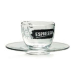 TAZZA CAFFE VETRO BRAZIL LAVAGNA        Pz 6 CERVE M72450 TAZZE VETRO                  C