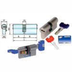 CILINDRO INFILARE  60-30-30    SECUR S3400F POTENT 3400F.3030.03 POTENT CILINDRI              S POTENT