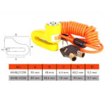 LUCCHETTO MOTO BLOCCADISCO mm 9,7       WABL WALLY WABL10238 CATENE E LUCCHETTI ANTIFURTO S WALLY