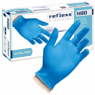 GUANTI NITRILE N80B POWDER FREE L   Pz 100 REFLEXX N80B/L GUANTI LAVORO                F REFLEXX