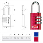 LUCCHETTO ALLUMINIO mm 30 COMBINAZIONE BLU  POTENT 9330B POTENT LUCCHETTI             S POTENT