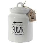 BARATTOLO CERAMICA ZUCCHERO  cm 12 h 17 UTILISSIMI 856600 BARATTOLI CERAMICA           C UTILISSIMI