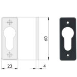 BOCCHETTA RETTANGOLARE             06012-01-0 CISA 06012.01.0 CISA VARIE                   S CISA