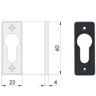 BOCCHETTA RETTANGOLARE             06012-01-0 CISA 06012.01.0 CISA VARIE                   S CISA