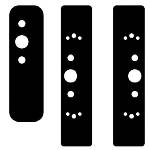 PLACCA MASCHERAMENTO FORI Pz 3       94100655 ISEO 94100655 ISEO ANTIPANICO              S ISEO