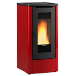 STUFA PELLET DAHIANA PLUS      BORDEAUX EXTRAFLAME 1287450 - 4 S STUFE PELLET                 F