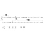 ASTE SERRATURE TRIPLICE            06441-10-0 CISA 06441.10.0 CISA VARIE                   S CISA