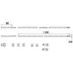 ASTE SERRATURE TRIPLICE            06441-20-0 CISA 06441.20.0 CISA VARIE                   S CISA