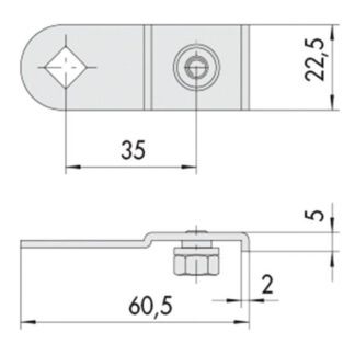 SBALZO ASTE mm 60,5 Pz 2           06418-00-0 CISA 06418.00.0 CISA VARIE                   S CISA