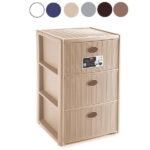 CASSETTIERA P.3 ELEGANCE BLU N.40x40 h 60 STEFANPL 30465 CASSETTIERE PORTAOGGETTI     C STEFANPLAST