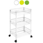 CARRELLO P.3 MITO BIANCO  cm 40x29 h 62 TONTARELLI 8071265-112 CARRELLI DOMESTICI           C TONTARELLI