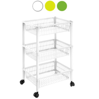 CARRELLO P.3 MITO LIME    cm 40x29 h 62 TONTARELLI 8071265-81B CARRELLI DOMESTICI           C TONTARELLI