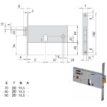 ELETTROSERRATURA INF.FASCE ALL     14511-70-0 CISA 14511.70.0 CISA ELETTROSERRATURE INF.   S CISA