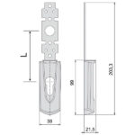 PLACCA ESTERNA MANIGLIONI CILINDRO 07176-63-0 CISA 07176.63.0 CISA ANTIPANICO              S CISA