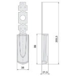 PLACCA ESTERNA MANIGLIONI CIECA    07176-66-0 CISA 07176.66.0 CISA ANTIPANICO              S CISA