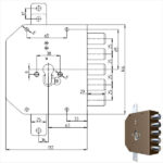 SERRATURA SIC.TRIPLICE SX CIL.        2200PE MC CR 2200G-51MC CR SERR.LEGNO APPLICARE      S CR