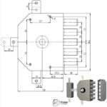 SERRATURA SIC.QUINTUPLICE DX POMPA        3300P CR 3300P-01NT200/29 CR SERR.LEGNO APPLICARE      S CR