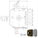 SERRATURA SIC.QUINTUPLICE DX POMPA      3300 MC CR 3300P01MCT200/29 CR SERR.LEGNO APPLICARE      S CR