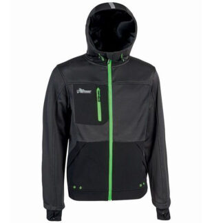 FELPA ZIP LUNGA ASPH.GREY GREEN L    GALAXY UPOWER FU275RL-L INDUMENTI LAVORO             F UPOWER