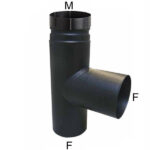 GOMITO T SMALTATO 14 NERO OPACO       AETERNUM ALA Q40 300 450 300 TUBI SMALTATI                F ALA