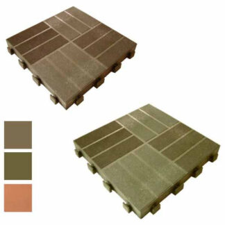 PIASTRELLA LEPLA' PVC/LEGNO CHIUSA BEIGE 40x40x5 Z01.01.003 PIASTRELLE                   F GAROFALO