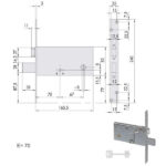 SERRATURA INFILARE FASCE ALL       57312-73-0 CISA 57312.73.0 CISA SERR.ALL/FERRO INFILARE S CISA