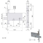 SERRATURA INFILARE FASCE ALL       57317-73-0 CISA 57317.73.0 CISA SERR.ALL/FERRO INFILARE S CISA