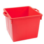 CESTA QUADRA ROSSA             l 40 40x40 h 33 ICS P25002 CESTE FRUTTA                 C ICS