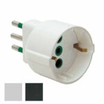 ADATTATORE SCHUKO 10A+T BIANCO           82120 FME 82120 SPINE E ADATTATORI EL        F FME