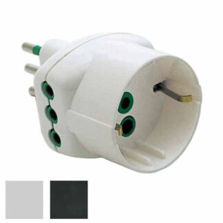 ADATTATORE TRIPLO 10A+T SK BIANCO        82210 FME 82210 SPINE E ADATTATORI EL        F FME