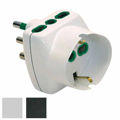 ADATTATORE TRIPLO 16A+T SK NERO          82241 FME 82241 SPINE E ADATTATORI EL        F FME