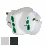 ADATTATORE TRIPLO SK 16A+T SK NERO       82231 FME 82231 SPINE E ADATTATORI EL        F FME