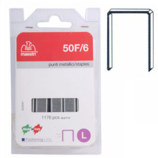 PUNTI mm  6 Pz  1176          50/F 6       MAESTRI 1110601 FISSATRICI e ACCESSORI       F MAESTRI