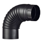 GOMITO SMALTATO 90^ 10 NERO OPACO     AETERNUM ALA Q40 200 250 200 TUBI SMALTATI                F ALA