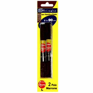 STRINGA PIATTA P.2 MARRONE       cm  90 CALZANETTO 453N SCARPE ACCESSORI             C CALZANETTO