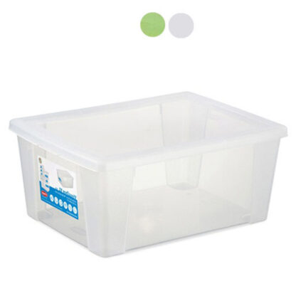 BOX VISUALBOX VERDE         cm 36x25 h 14 STEFANPL 13110 BOX CONTENITORI              C STEFANPLAST